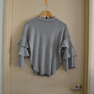 Cirana Flare Layered Sleeve Blouse-Women's S